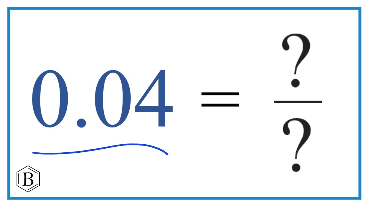 0.04 as a Fraction (in simplest terms)