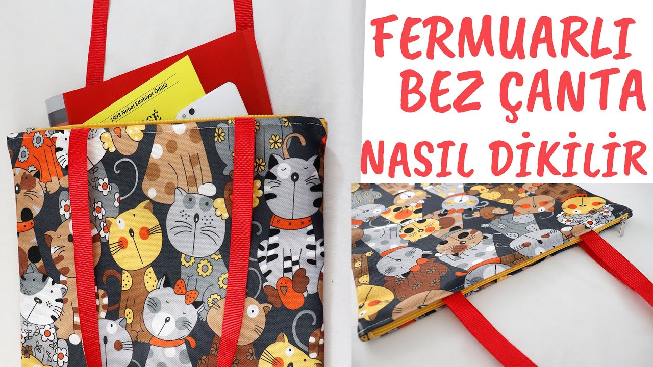 Fermuarli Kumaş Çanta Dikimi