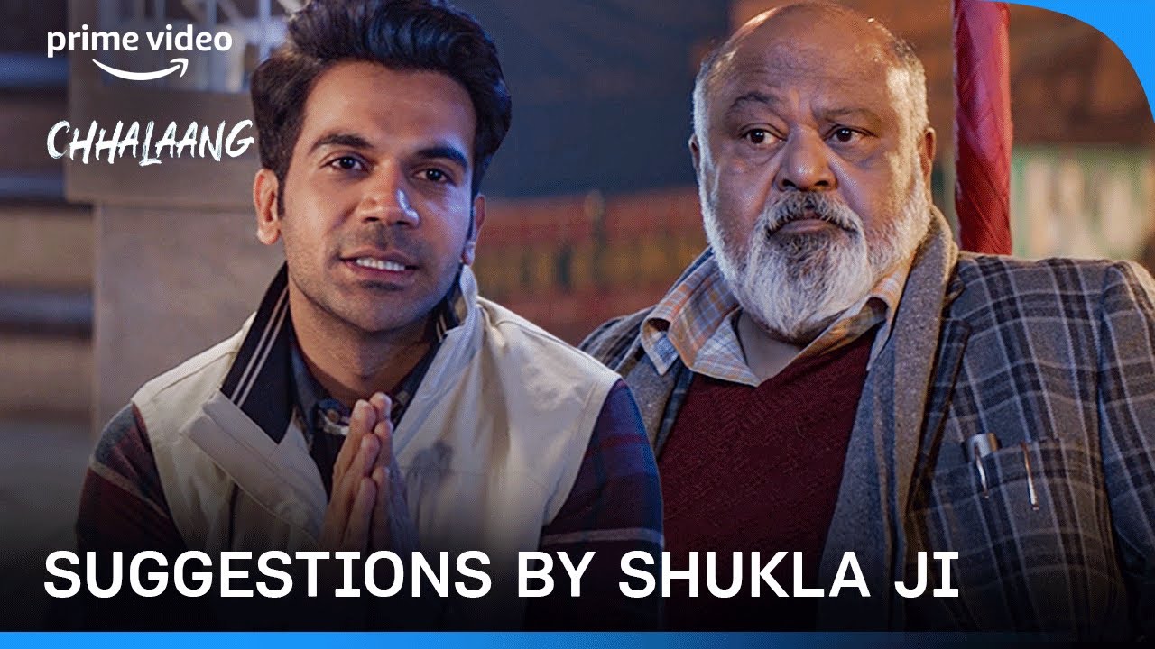 Random Suggestions By Shukla Ji | Chhalaang | Prime Video India