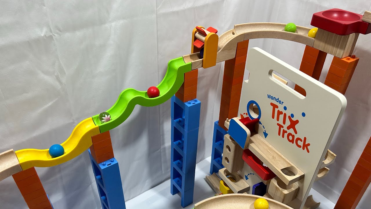 Educational toys☆Wonder World Trix Track☆Marble Run ASMR☆Tower Launcher etc.