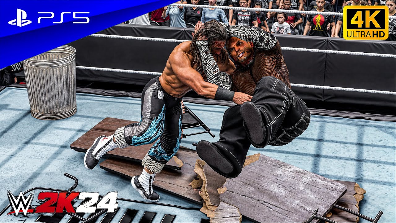 WWE 2K24 - Jeff Hardy vs. Seth Rollins | Extreme Rules Match | PS5™ [4K60]