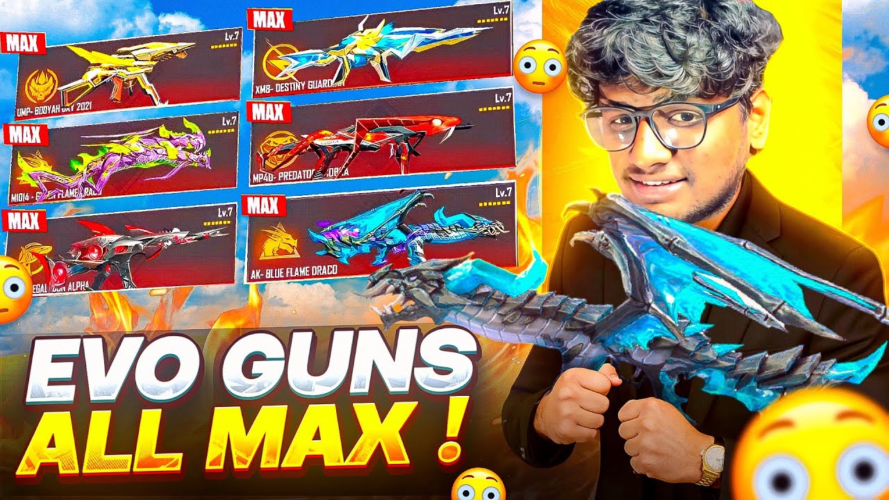 Upgrading All Evo guns Max - 99999 Diamonds💎 || ఏన్ని Diamonds 💎 దొబ్బాడు..?|| Freefire Telugu💙