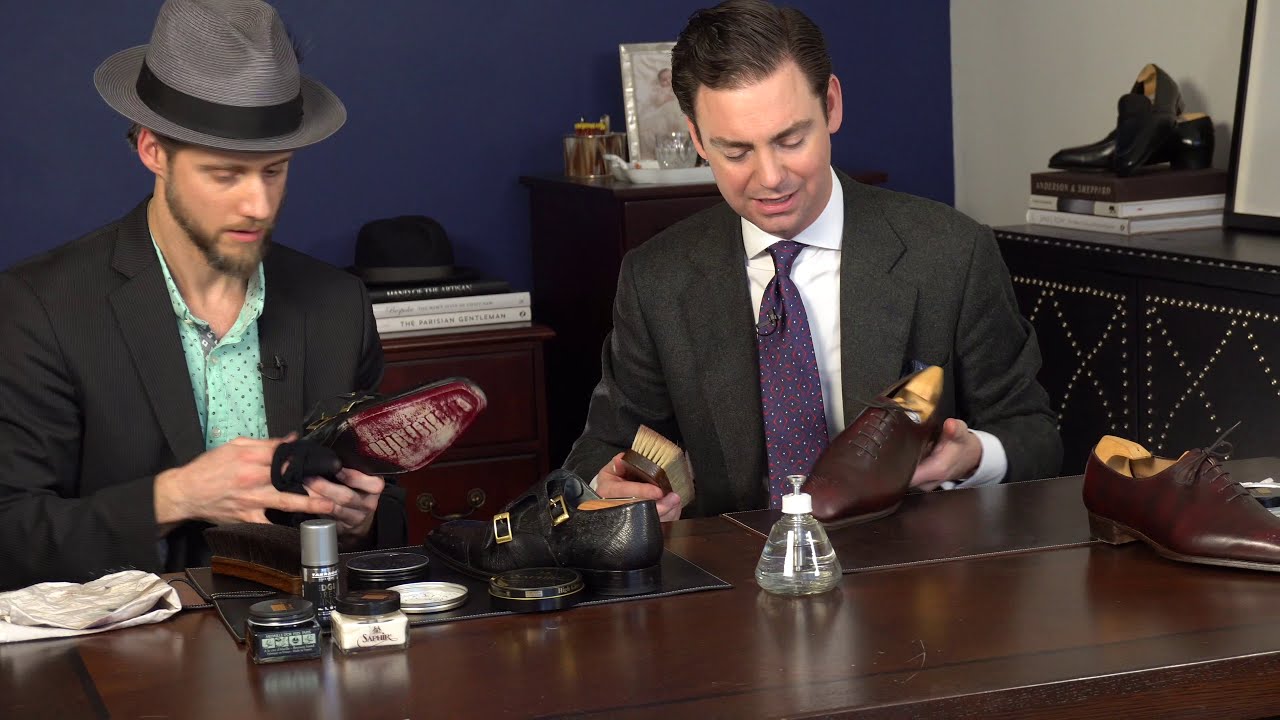 ASMR | SHOE SHINE MASTERS | With KIRBY ALLISON | PIGSKIN SHOES | 7 CAMERAS | 4K