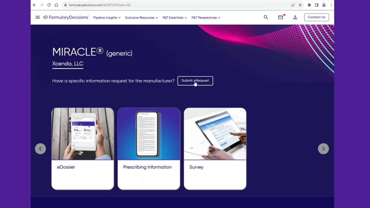 Introducing the FormularyDecisions eDossier