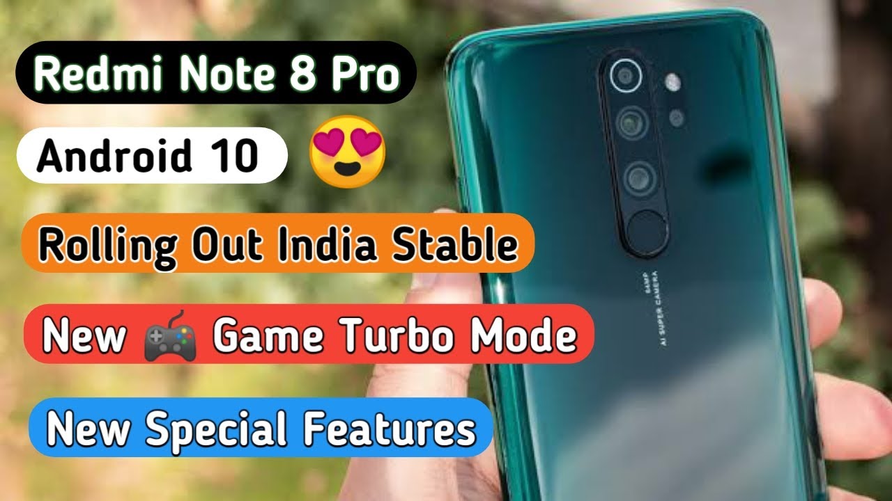 Redmi Note 8 Pro New Update || Android 10 Rolling Out || New special Features ||