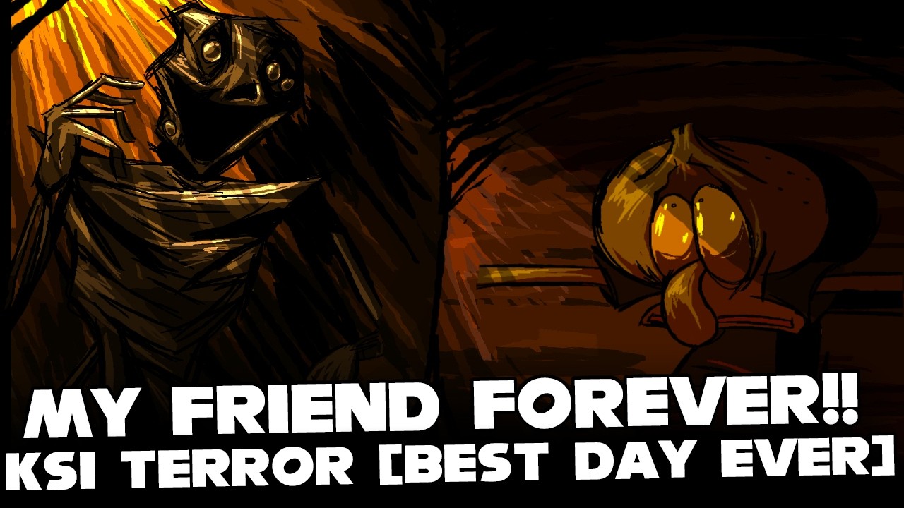 FNF | KSI TERROR [BEST DAY EVER] | (SQUIDWARD) (GAME OVER) (CUSTCENE)