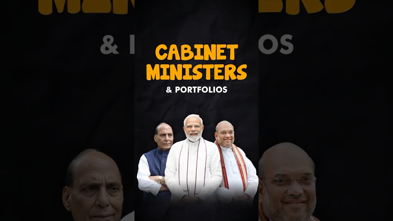 Cabinet Ministers and their Portfolios | Modi Cabinet 3.0 #gk #currentaffairs #parcham