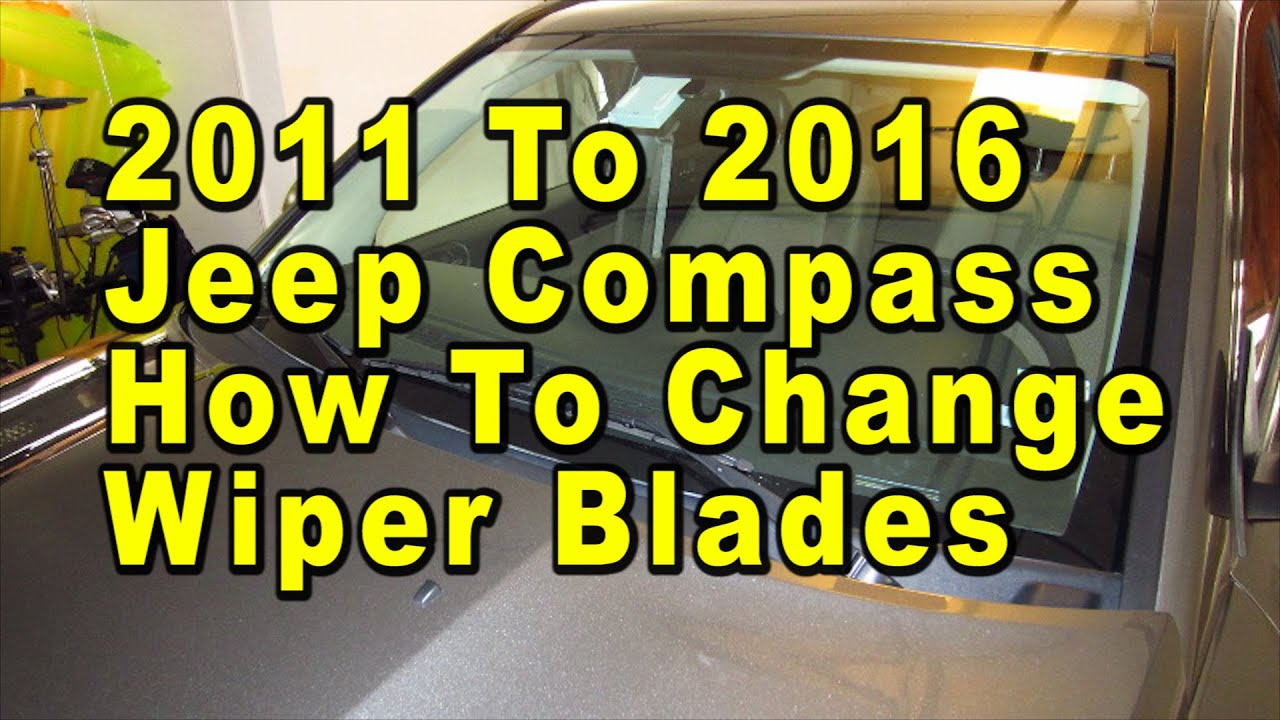 2011 To 2016 Jeep Compass How To Change Windshield Wiper Blades With Sizes & Part Numbers
