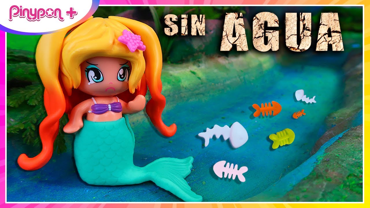 🧜‍♀️❌¡El lago de las sirenas se queda sin agua!💧 🌈  Pinypon Plus Juguetes
