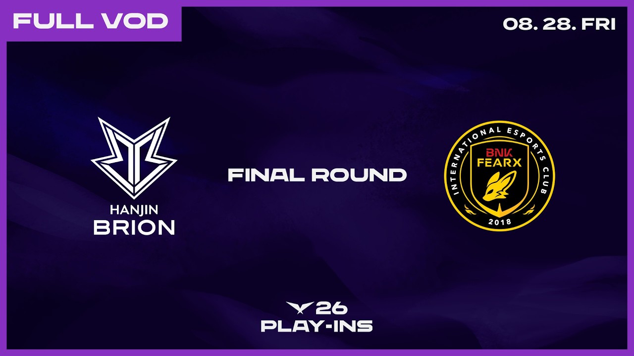 BRO vs BFX | 2026 LCK Play-Ins Final Round