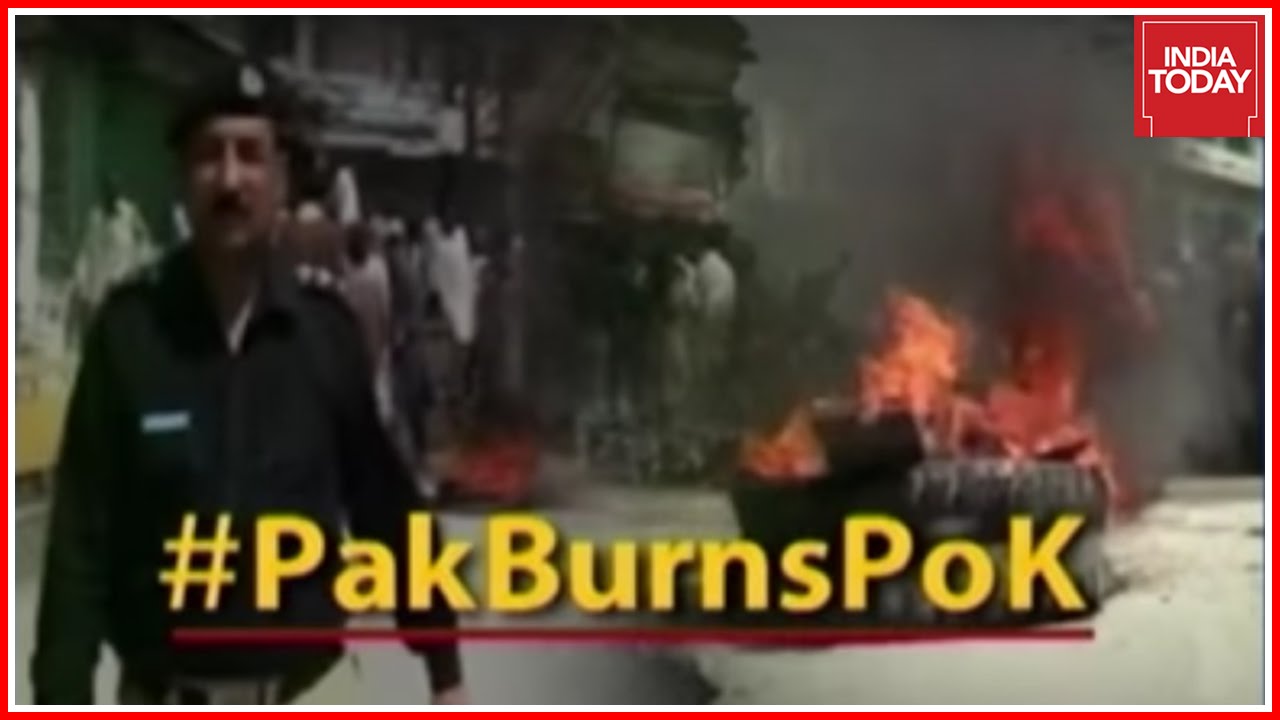 Anti Sharif Protests In Pakistan Occupied Kashmir Over Fixing Polls