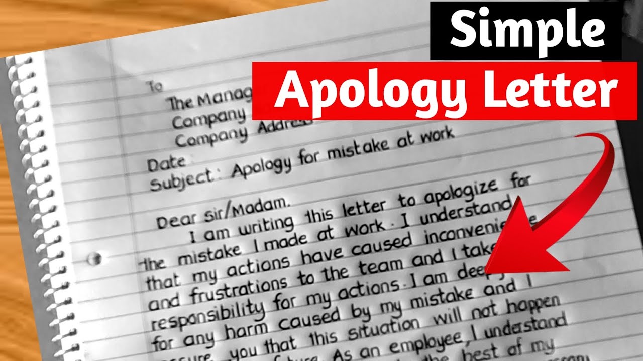 Apology Letter for mistake ||  Apology Letter to company || How to write apology letter