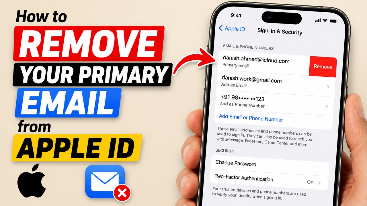 How to Remove Your Primary Email From Apple ID on iPhone