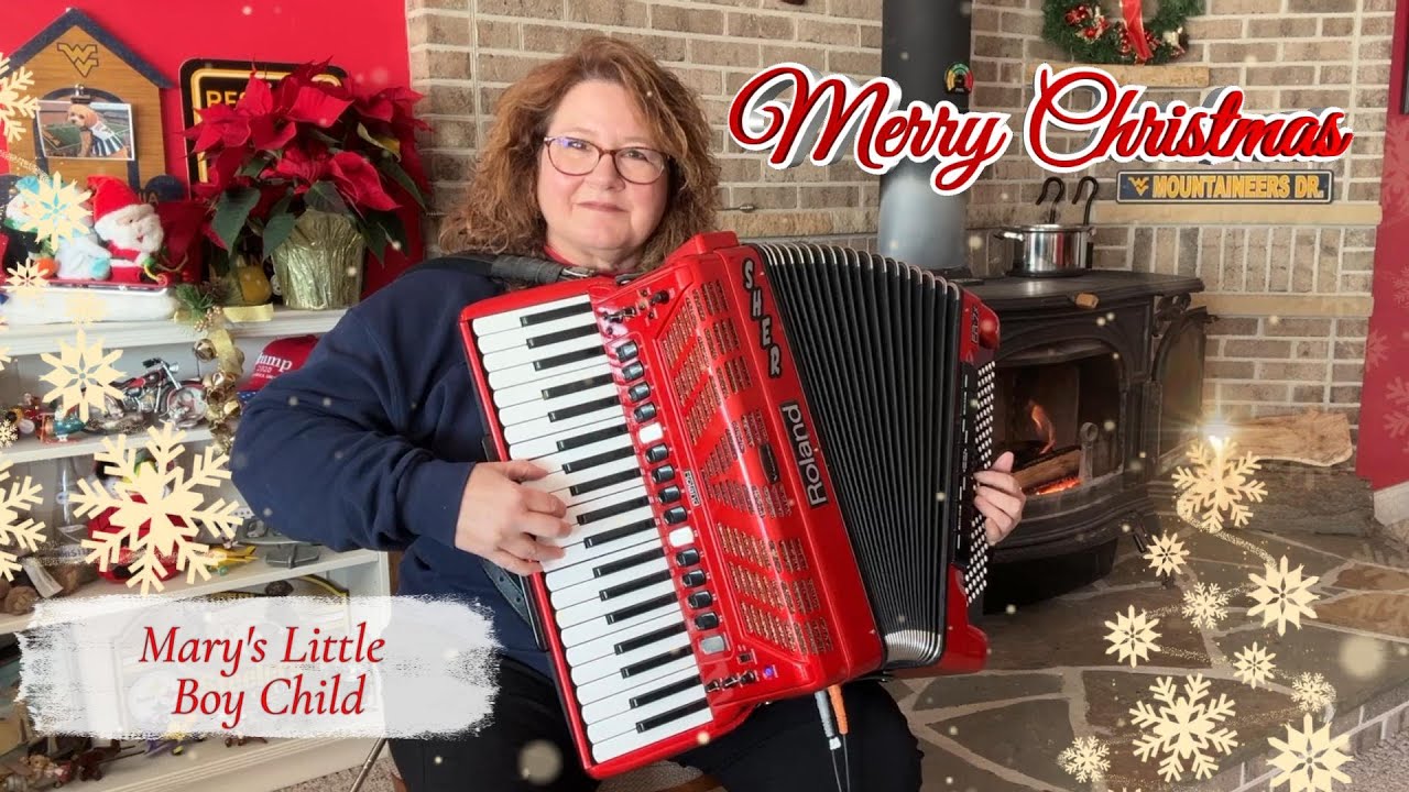 Marys Little Boy Child played on a Roland FR7X digital electronic accordion