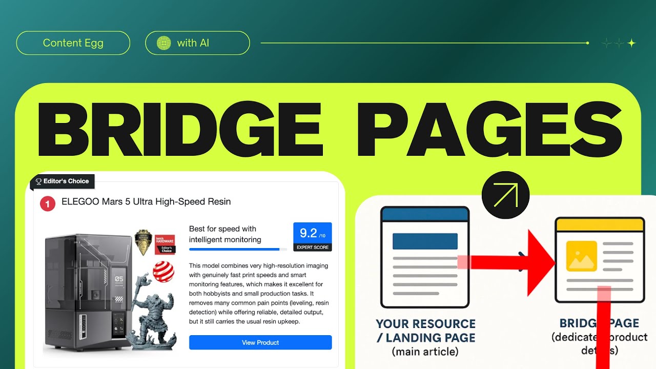 Get More Pageviews with Bridge Pages (Content Egg + AI Tutorial)