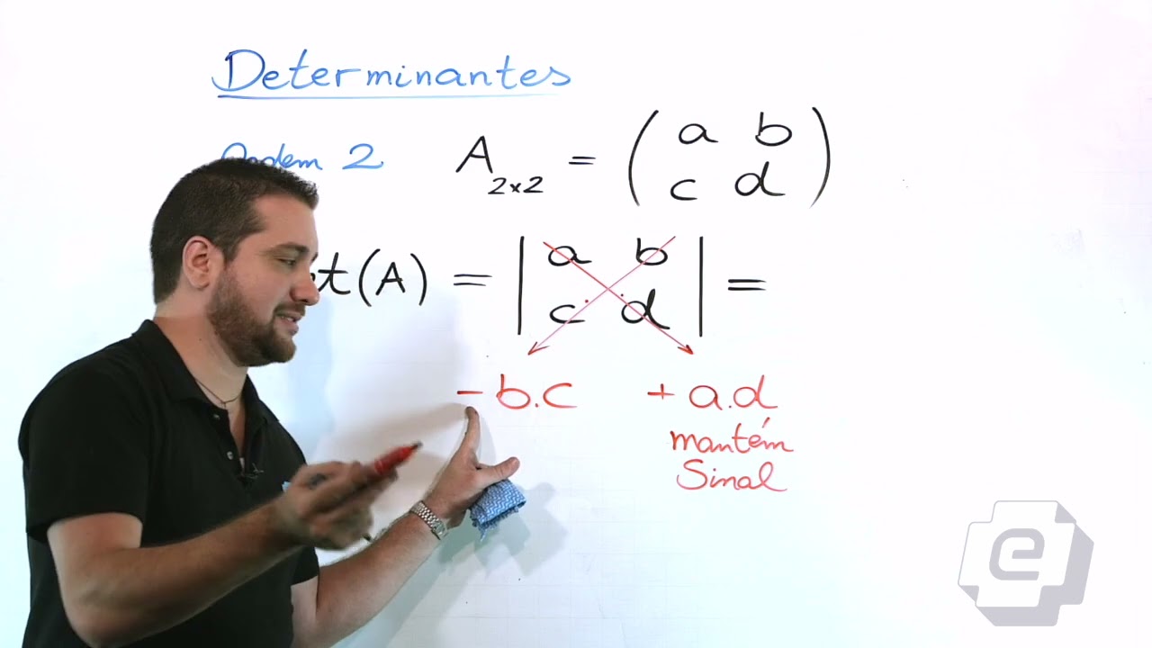 DETERMINANTES - DETERMINANTE DE ORDEM 2 | Prof. Rafael