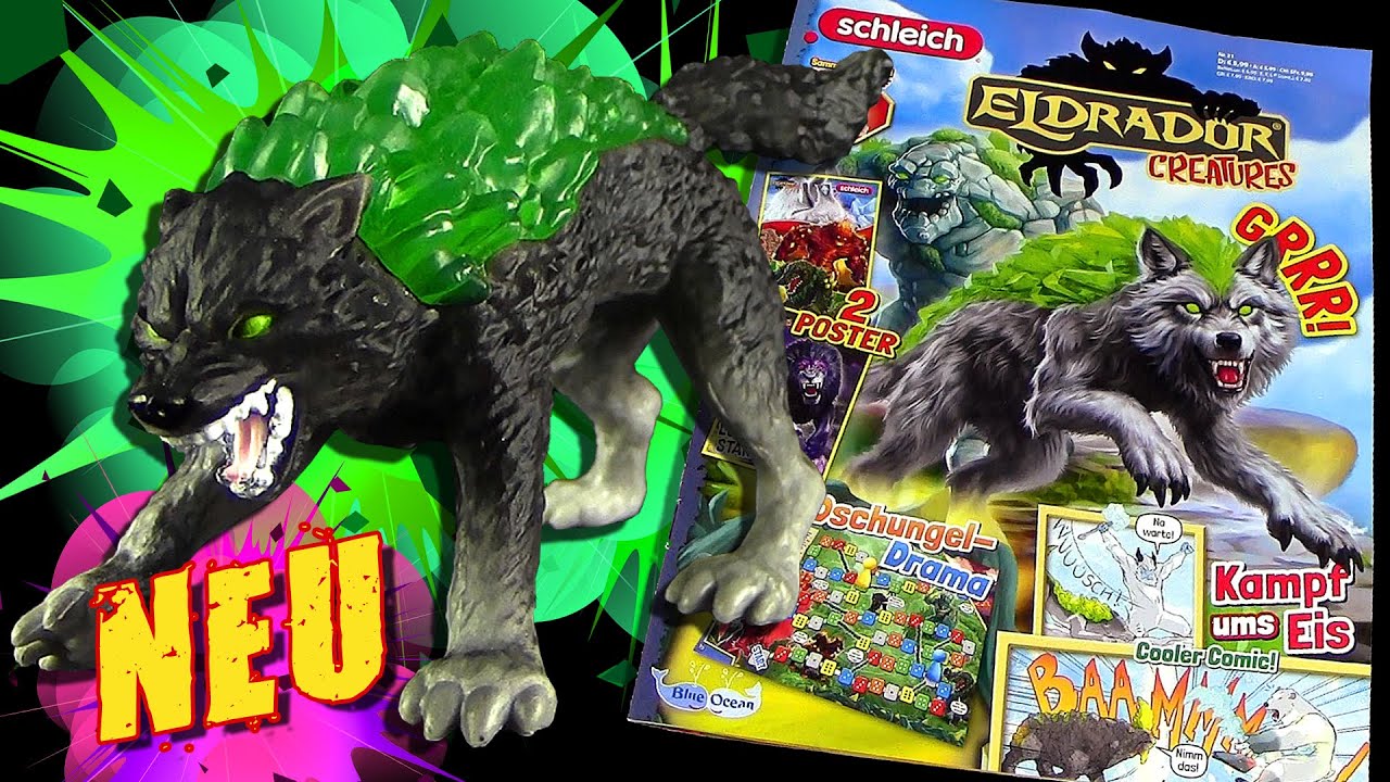 Schleich ® Eldrador ® Creatures Magazin 21 mit Granitwolf + Monster Duell & Vorschau - TOP