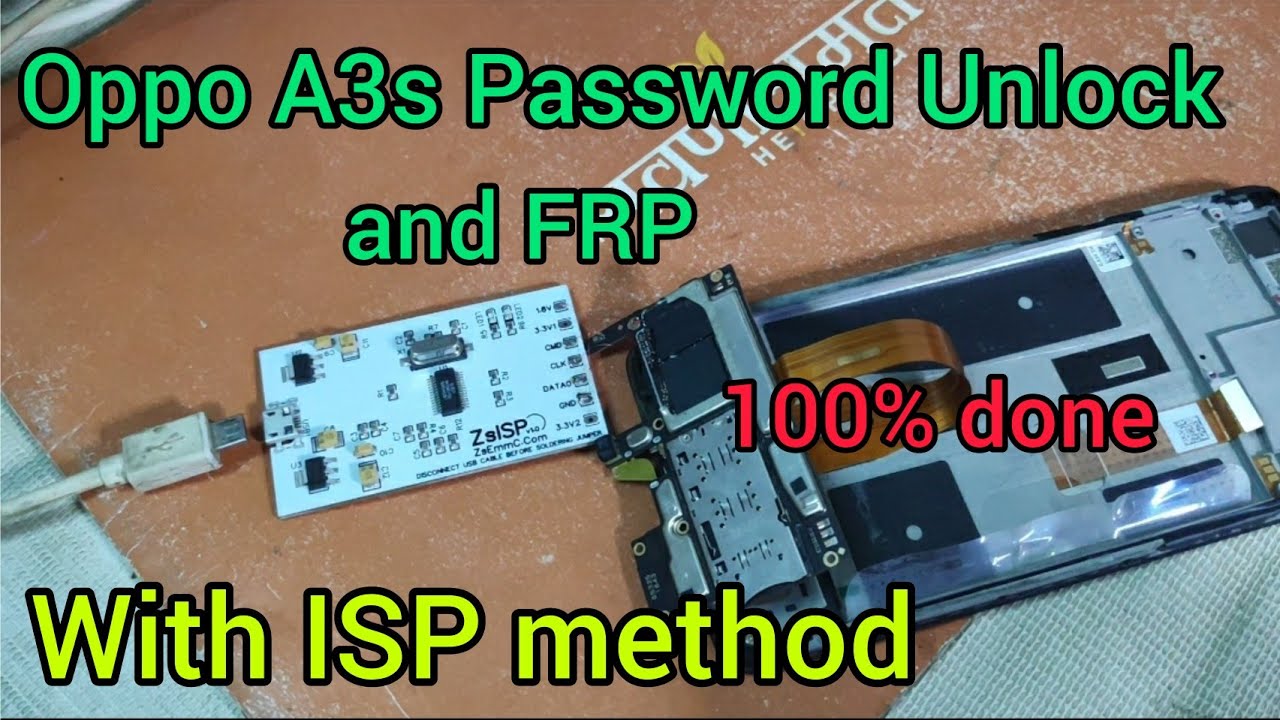 OPPO A3S FRP & password unlock by UMT/oppo A3s unlock ISP tool