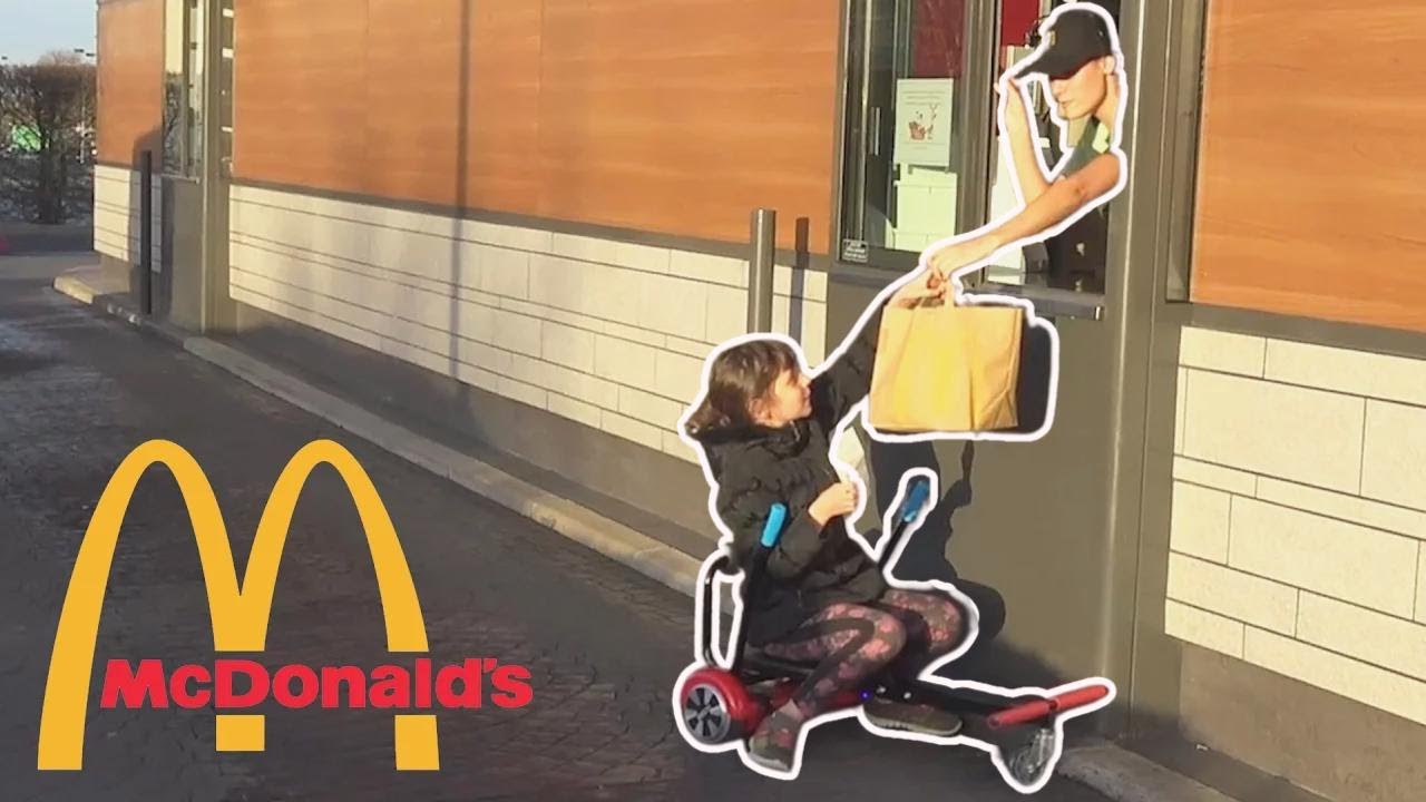 INCREDIBLE • HoverKart to the cinema and McDonald's Drive Alone PRANK? - Studio Bubble Tea Wegoboard