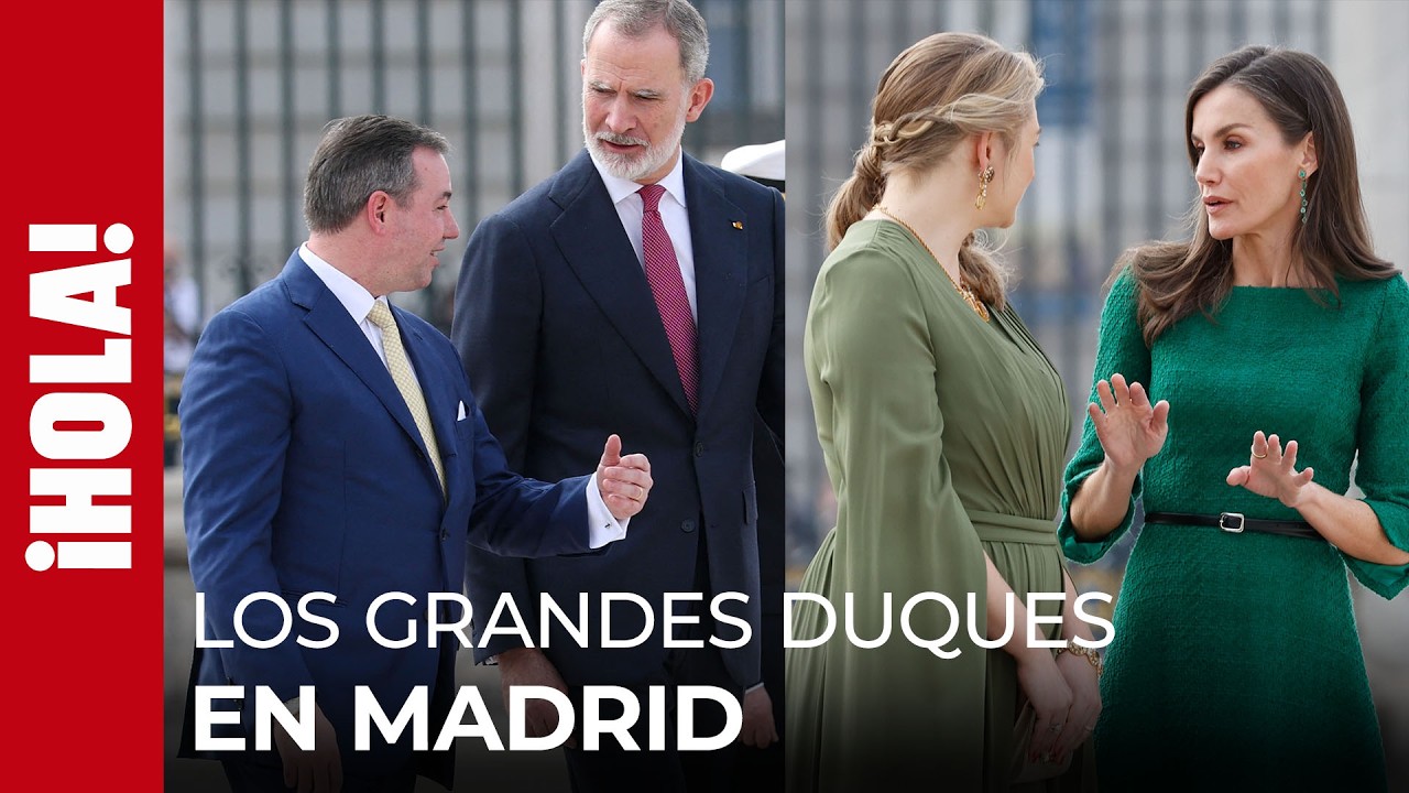 La llegada de película de Stéphanie y Guillermo de Luxemburgo a España: “Hola, Madrid”