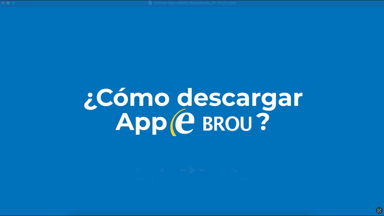 ¿Cómo descargar app eBROU?