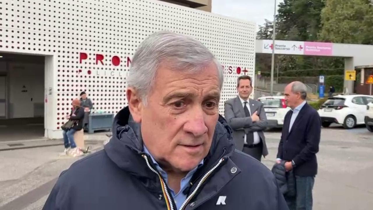 Malore per il figlio di Antonio Tajani, il padre al Gemelli: 