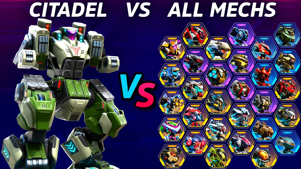 CITADEL vs All Mechs - Ability Test - Mech Arena