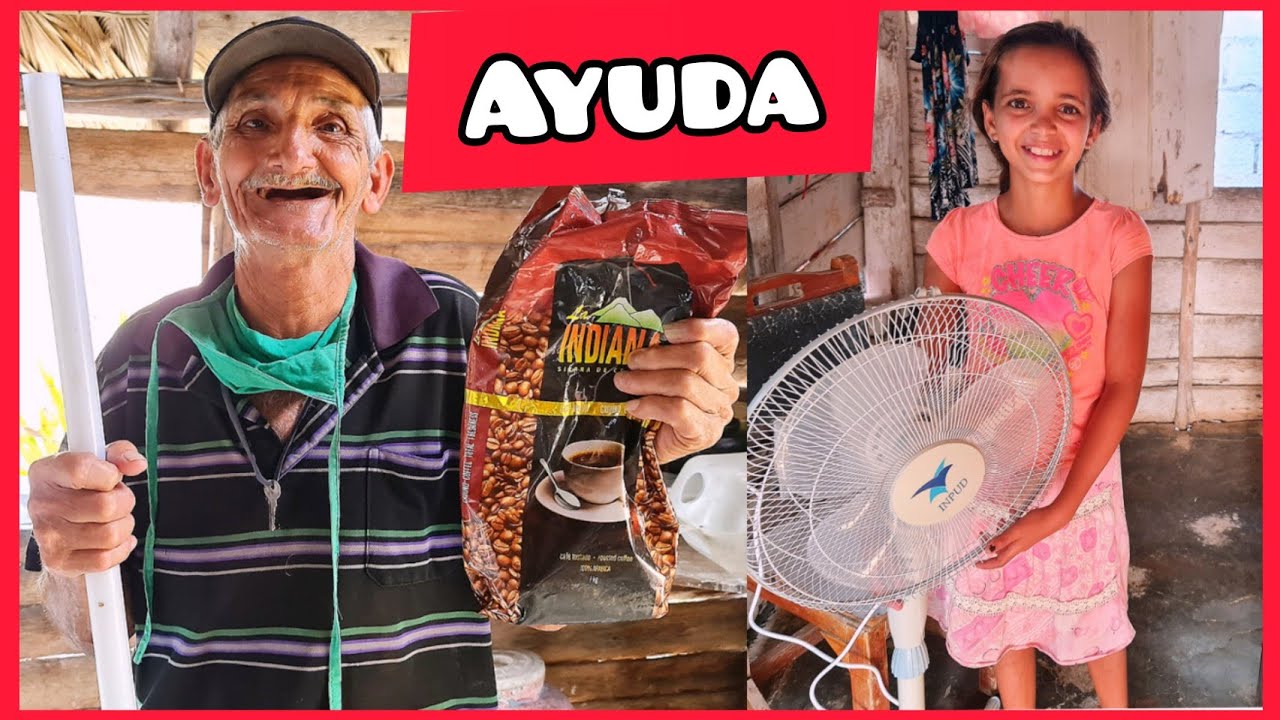 SON felices CON tan POCO AYUDA a familias cubanas #CUBA #VLOGGER #youtubercuba