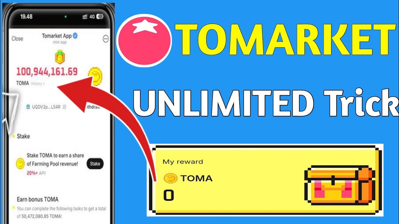 Tomarket unlimited toma tokens || Tomarket airdrop new update || tomarket unlimited trick