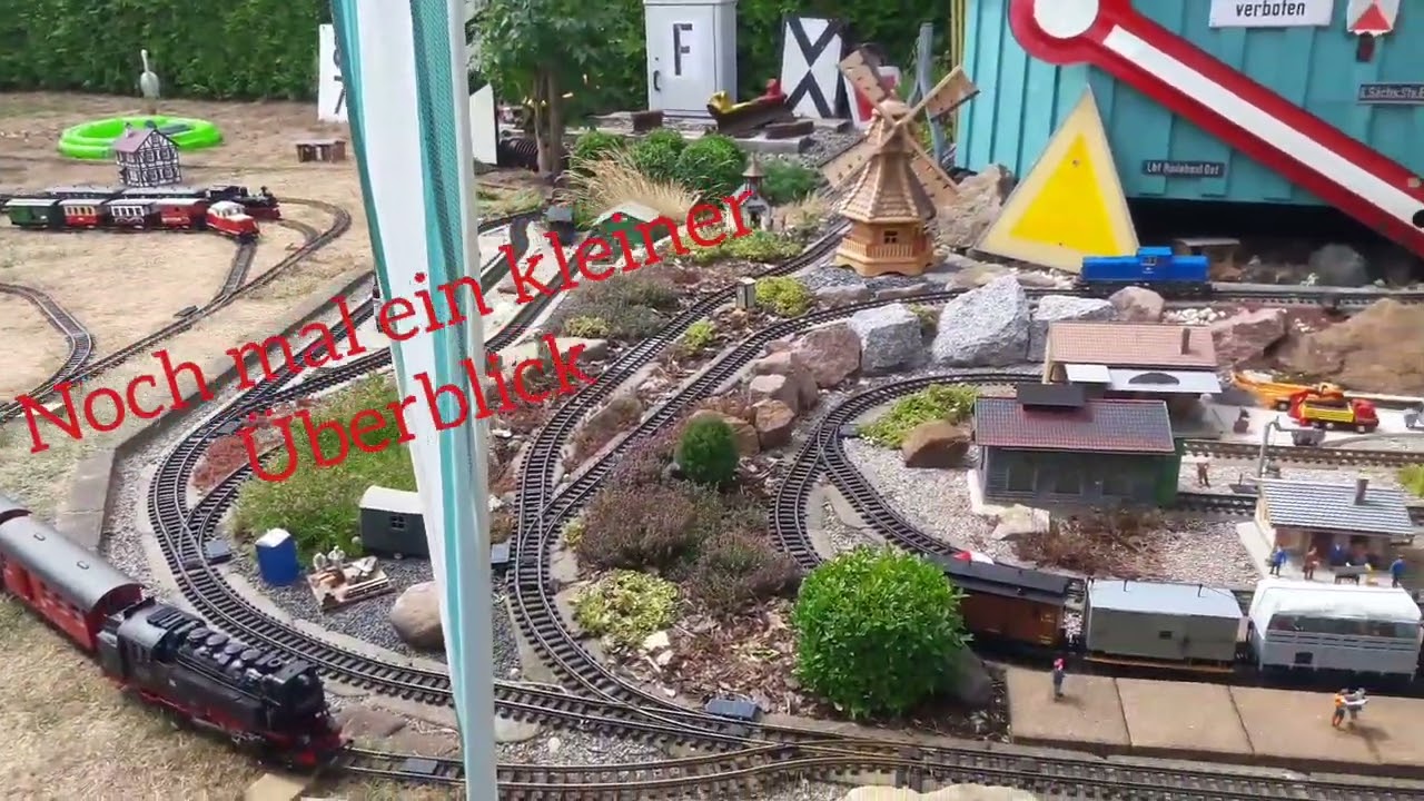 Windbergbahn und Harzbulle in Aktion LGB Spur G Piko G Eigenbau