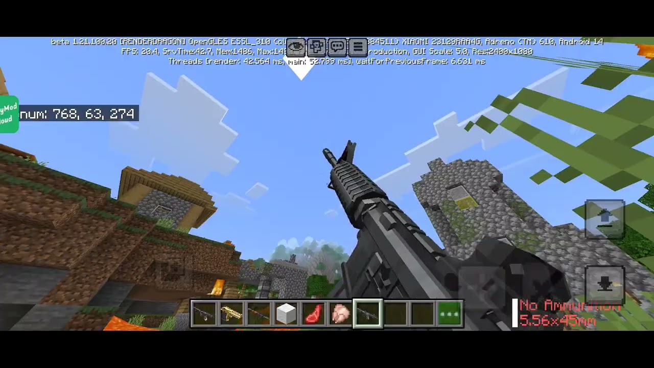 Minecraft silah modu TaCZ