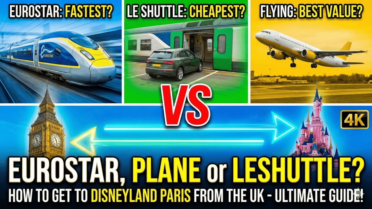 Eurostar, Plane или LeShuttle? Как добраться до Диснейленда в Париже из Великобритании