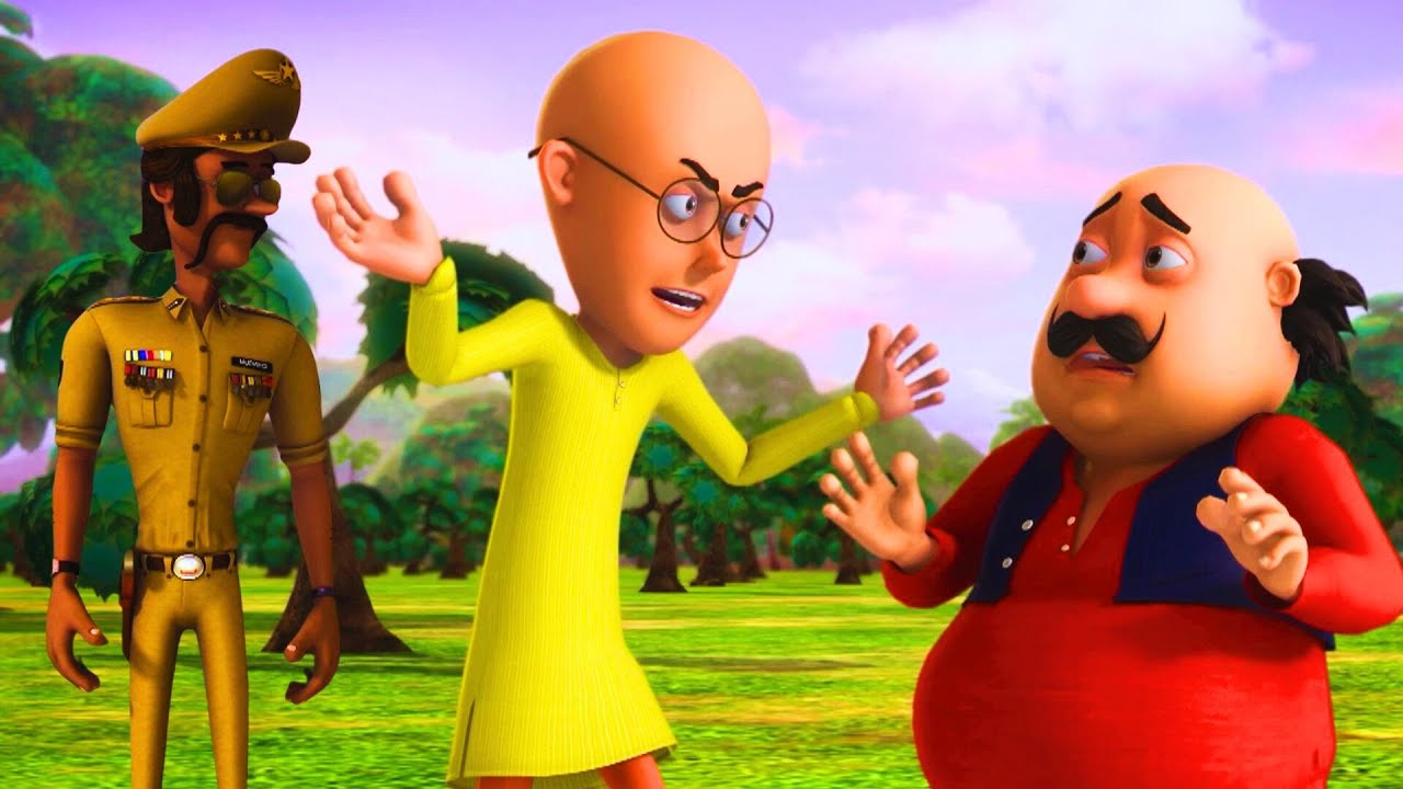 Patlu made a foolproof plan to catch the kids. | Motu Patlu And Robo Kids
