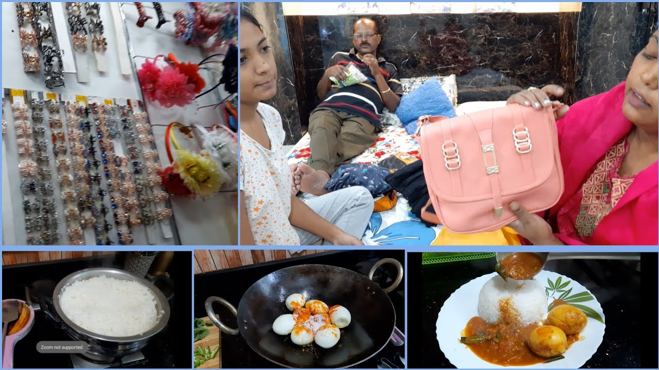 Jayanagar  shopping haul || Egg curry | open pan rice  || suji's lifestyle |kannada daily vlog