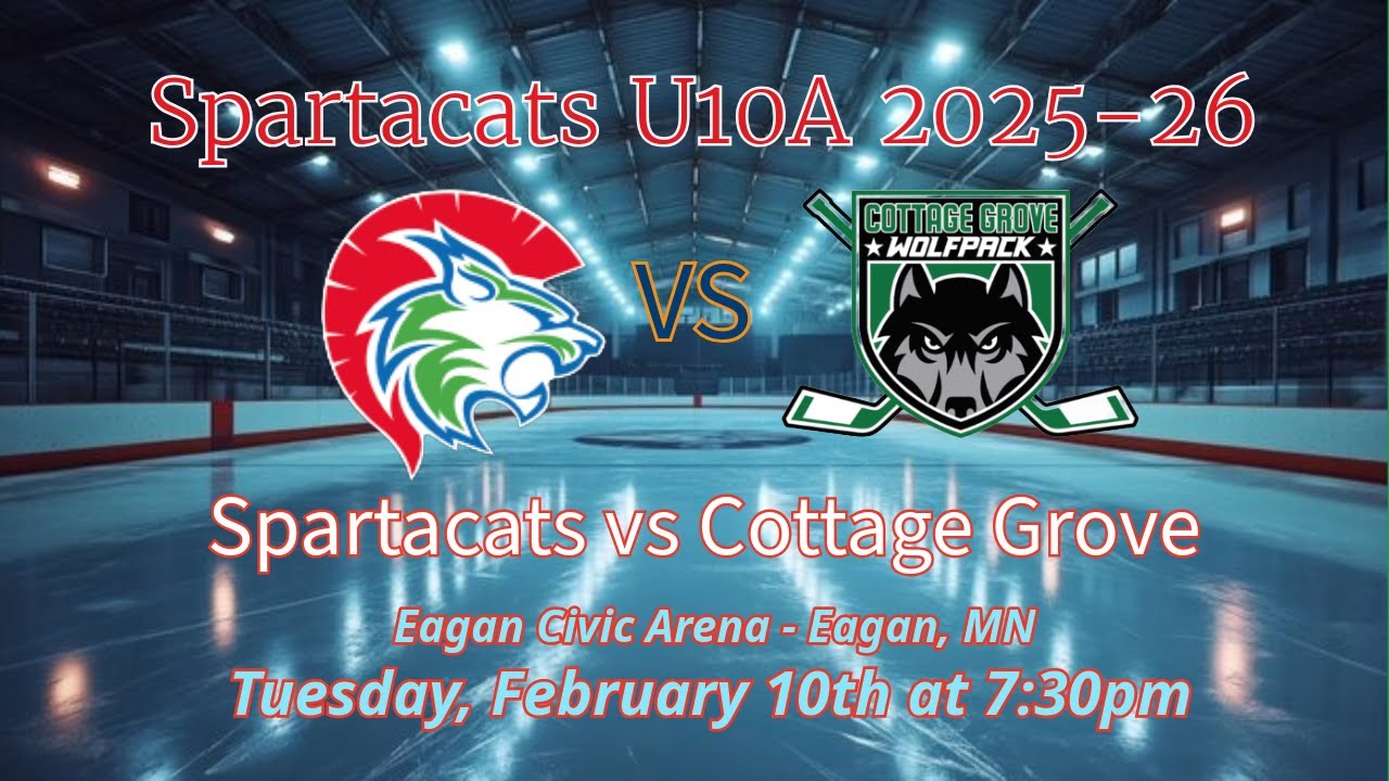 Spartacats 10UA Hockey - Spartacats vs Cottage Grove Wolfpack