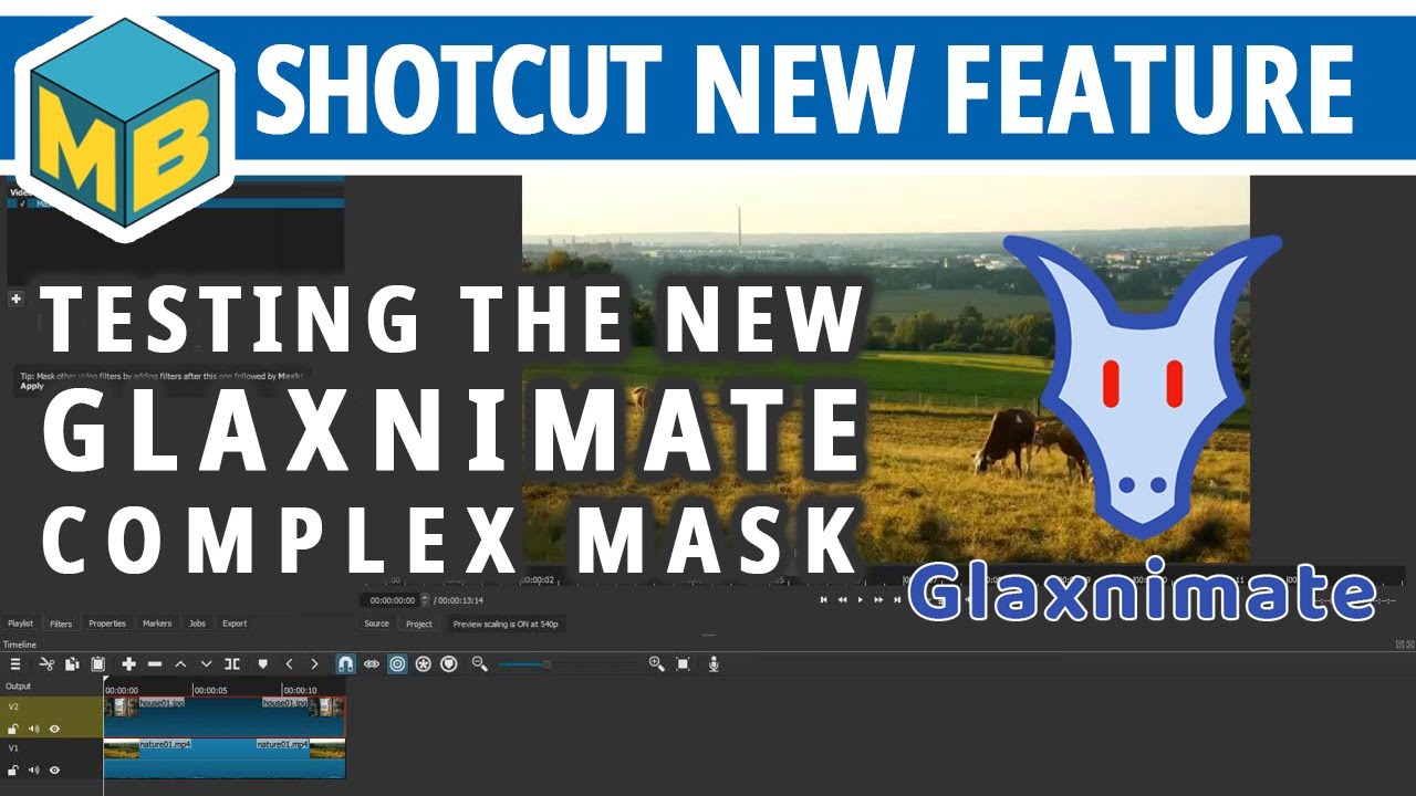 Testing Shotcut's new Mask: Draw filter