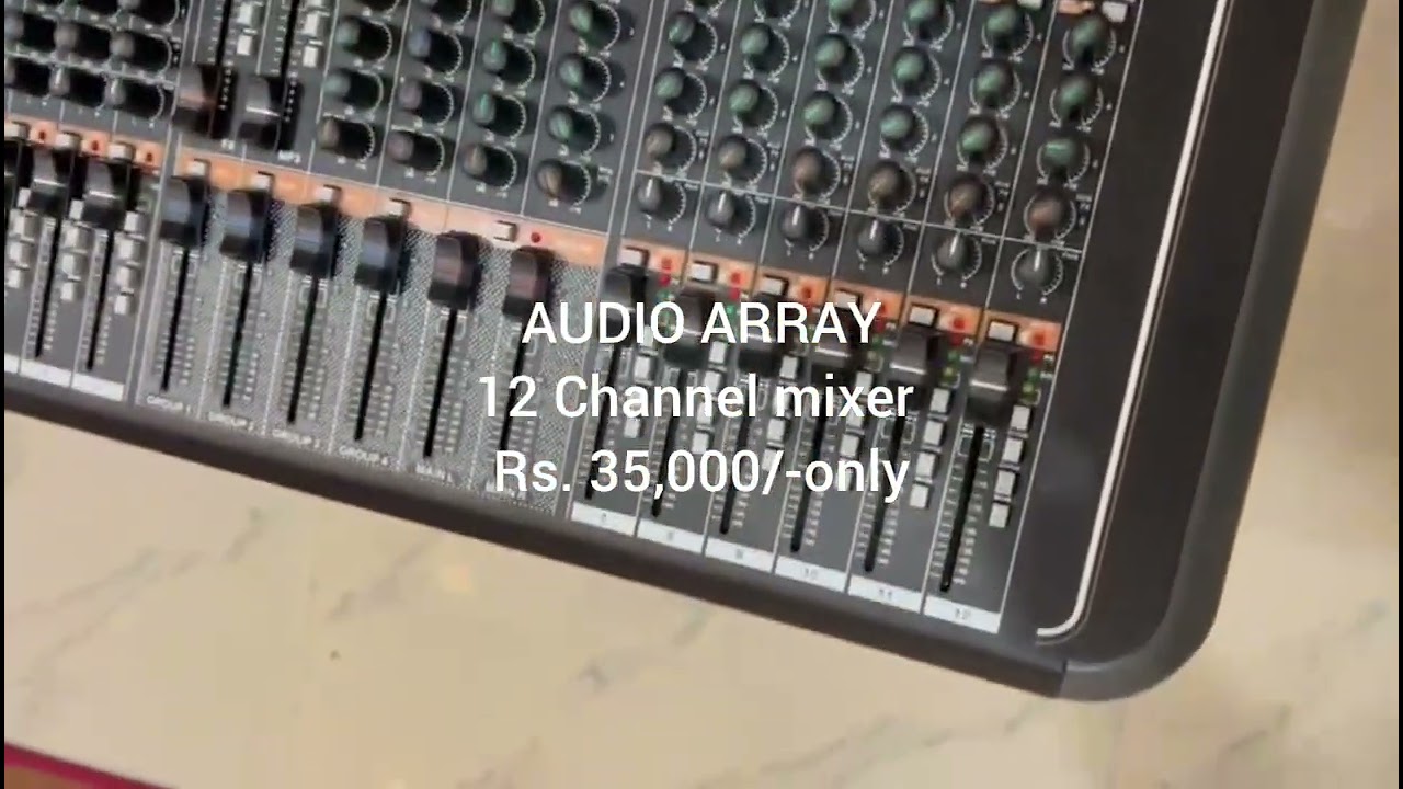 Audio Array 12 Channel mixer #audiomixer 
