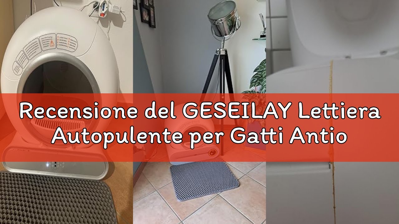 Recensione del GESEILAY Lettiera Autopulente per Gatti Antiodore Lettiera Automatica con App Elettri