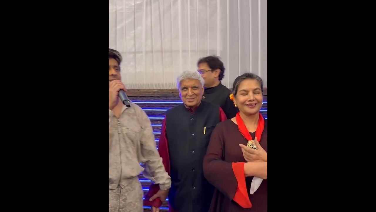 💕 #sonunigam SINGS Birthday song for #shabanaazmi ji on her 75th Birthday #shorts