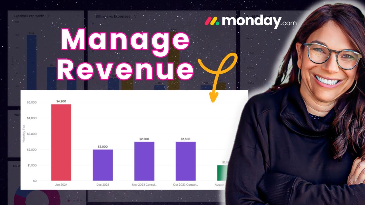 Simplify Revenue Tracking in monday.com with Charts in Your Dashboards #mondaydotcom #mondaytips