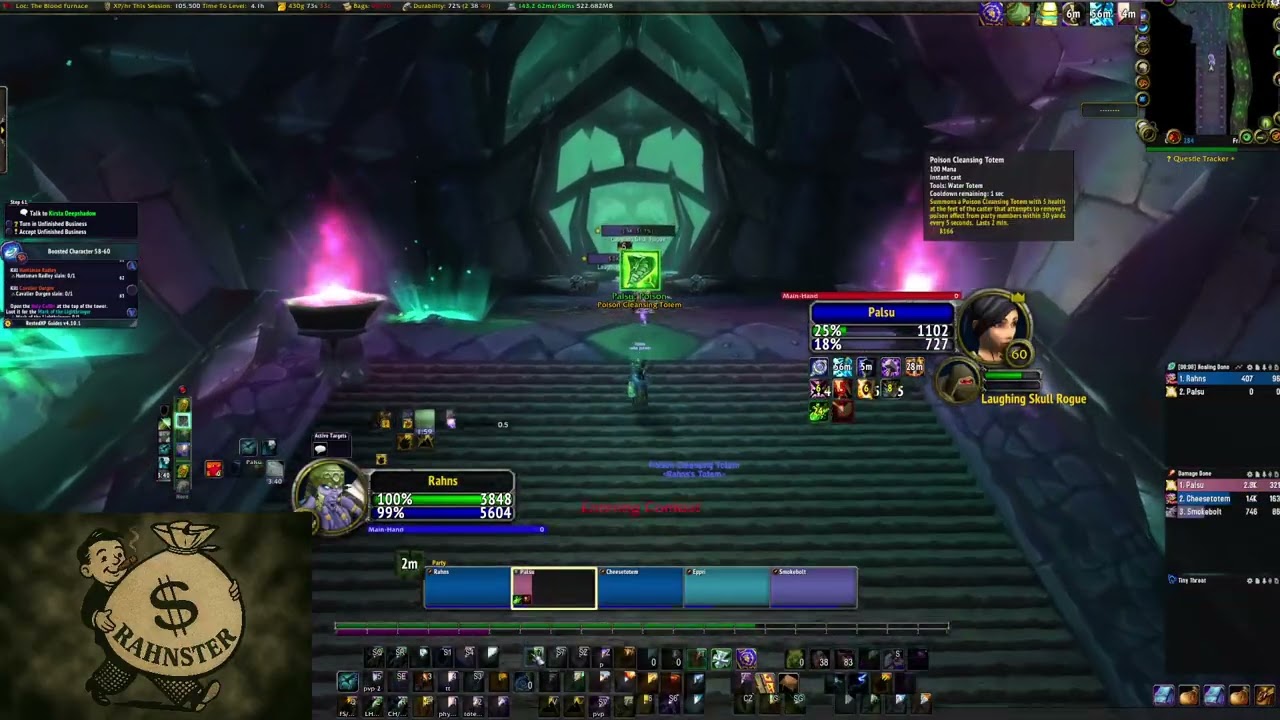 World of Warcraft TBC Dreamscythe Alliance Enhance/Restro Shaman Day 12 & NBA trades (Part 2/2)