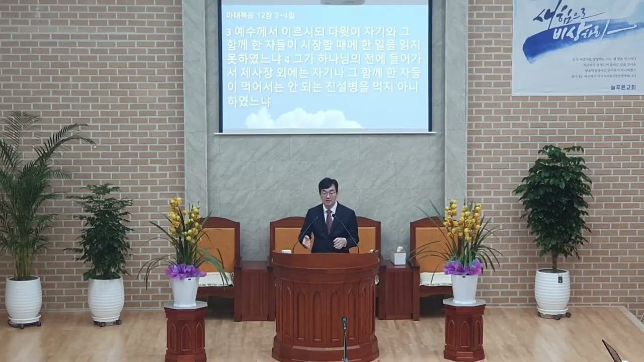 260201 늘푸른교회 주일오후예배-안식일의 주인은?(마12:1-8)