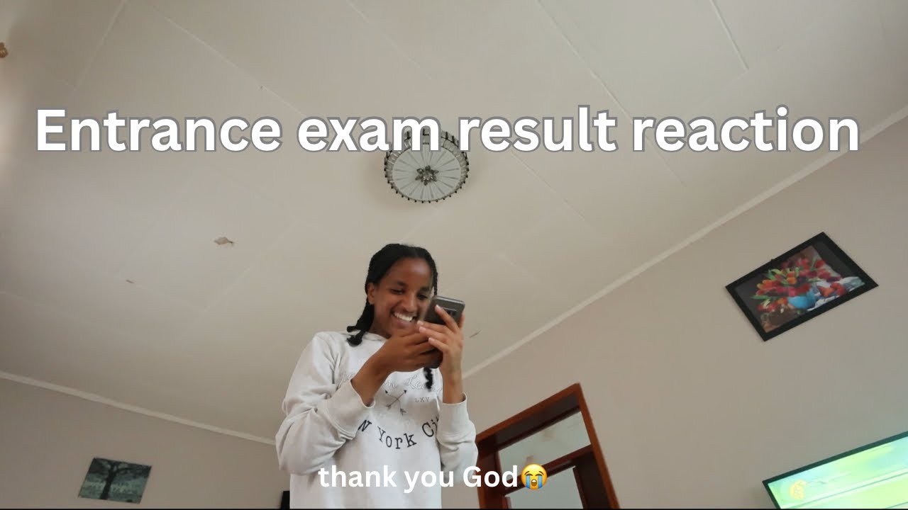 Entrance exam result reaction video 