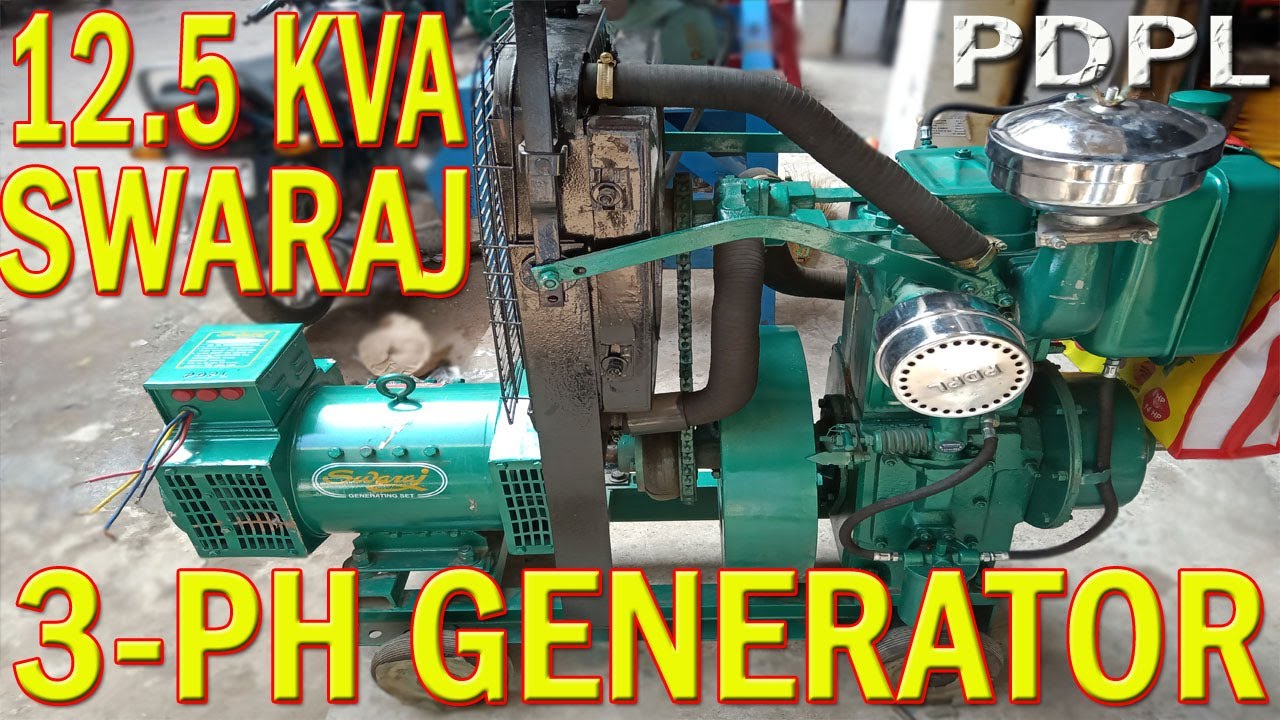 REVIEW 12.5 KVA Generator | PDPL SWARAJ GENERATOR | 3-PH | 1500 RPM | WATER COOLED ||