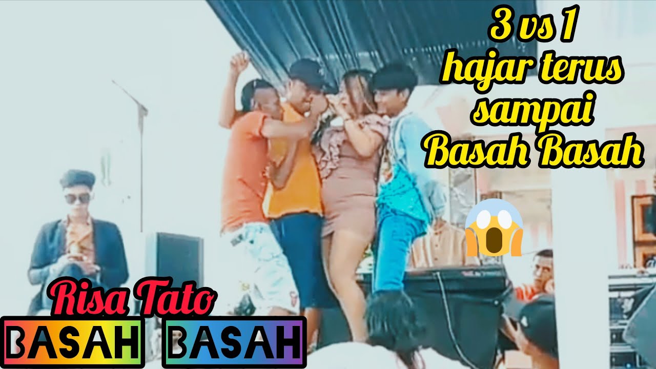 3 vs 1 NANCEUB TERUS AJIB - BASAH BASAH ( RISA TATO ) RAMPAK BAJIDOR || BIDUAN YANG INI BIKIN PUASSS