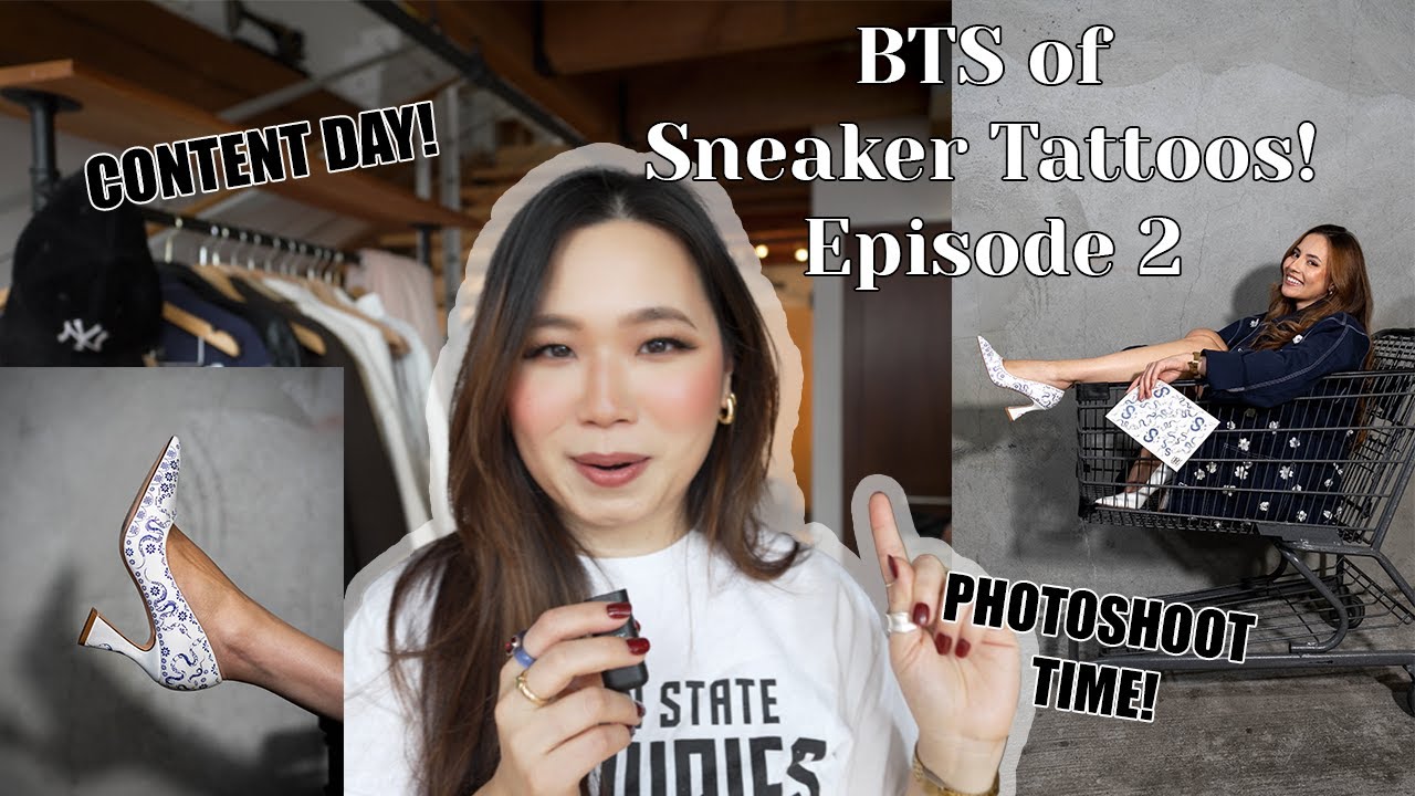 Sneaker Tattoos BTS Vlog | Episode 2 | Camila's Photoshoot Day