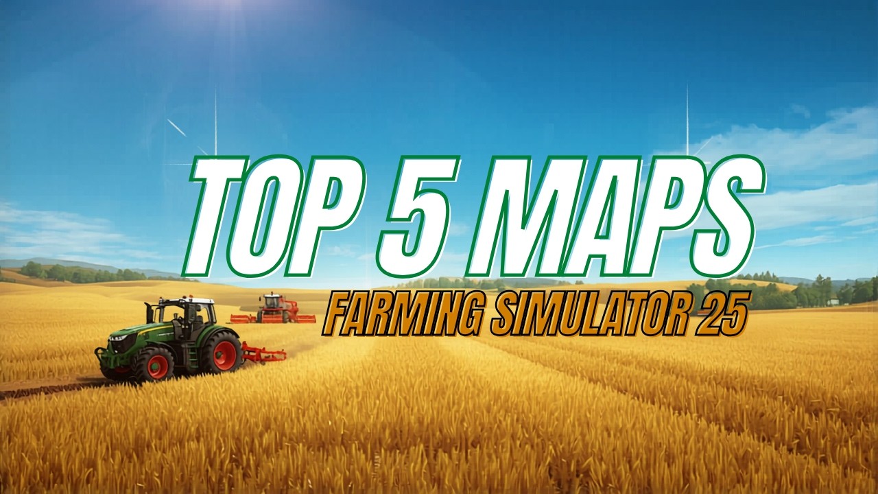 ТОП-5 лучших карт для Farming Simulator 25! (PC, PS5 и XBOX)