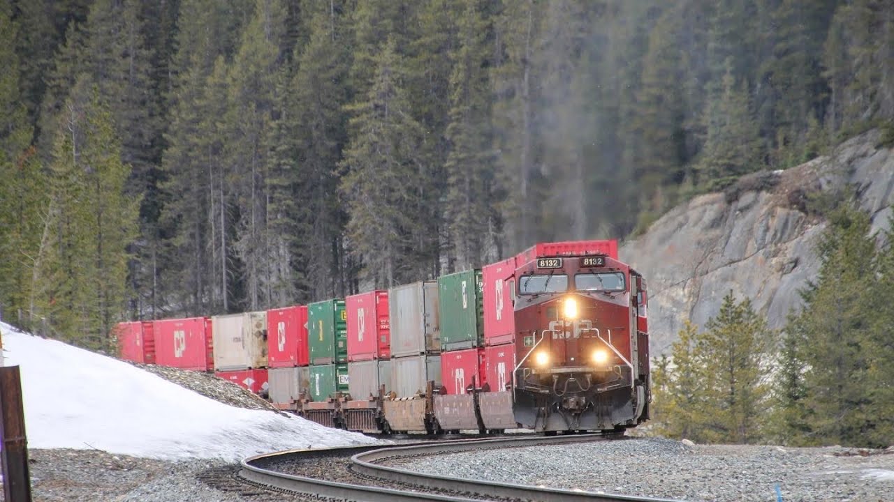 CP 8132 Snakes Past The Lake O’ Hara Crossing!