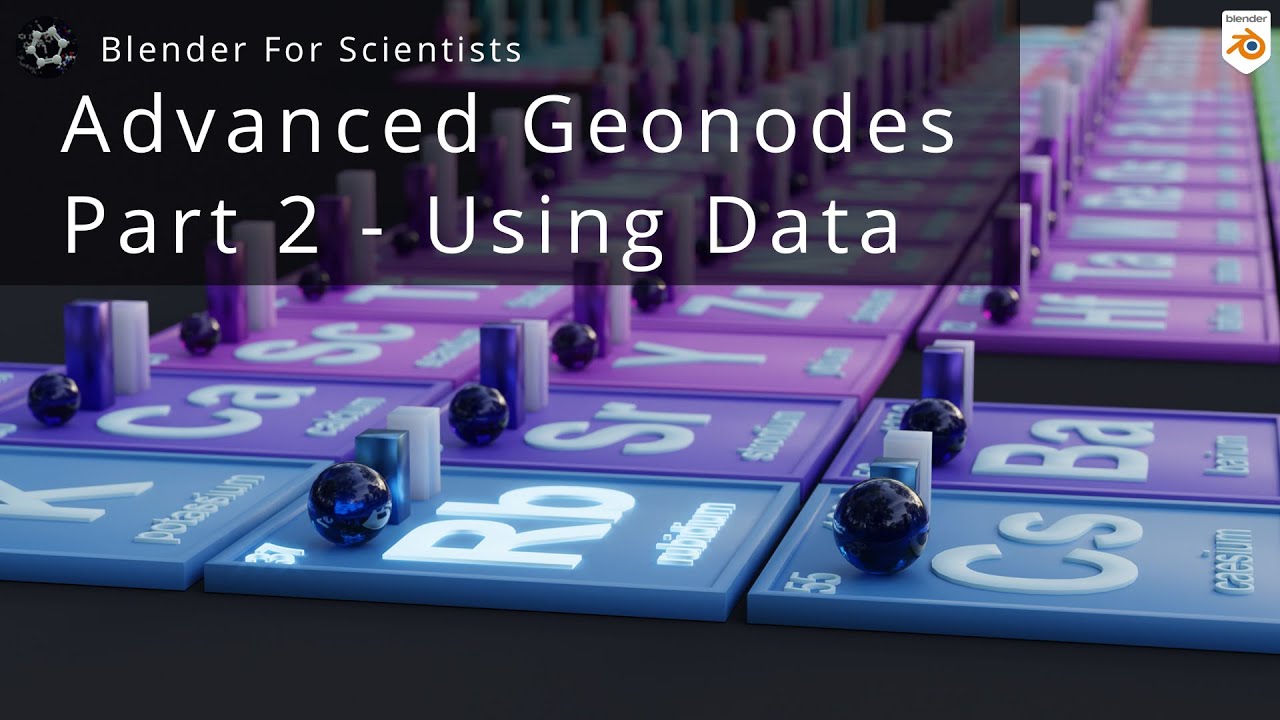 Blender for Scientists - Advanced Geometry Nodes Part 2 - Storing and Using Data (Read Top Comment)