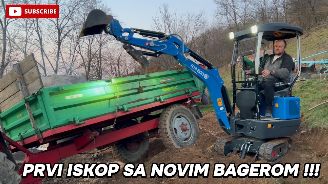 PRVI ISKOP SA NOVIM BAGEROM !!! , ODLIČNA MALA MAŠINA RIPPA R10, SA MALO ISKUSTVA ODLIČNI REZULTATI
